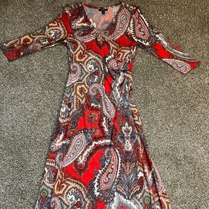 MSK women’s printed Maxi Dress size Small